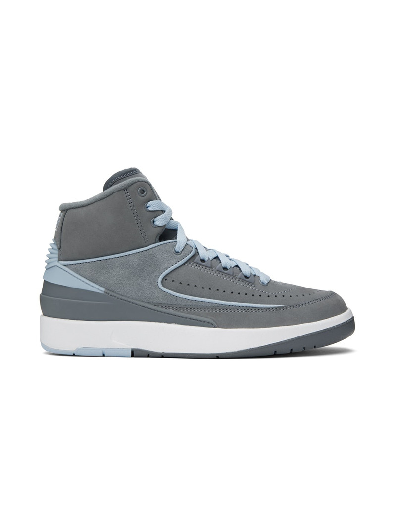 Gray Air Jordan 2 Sneakers - 1