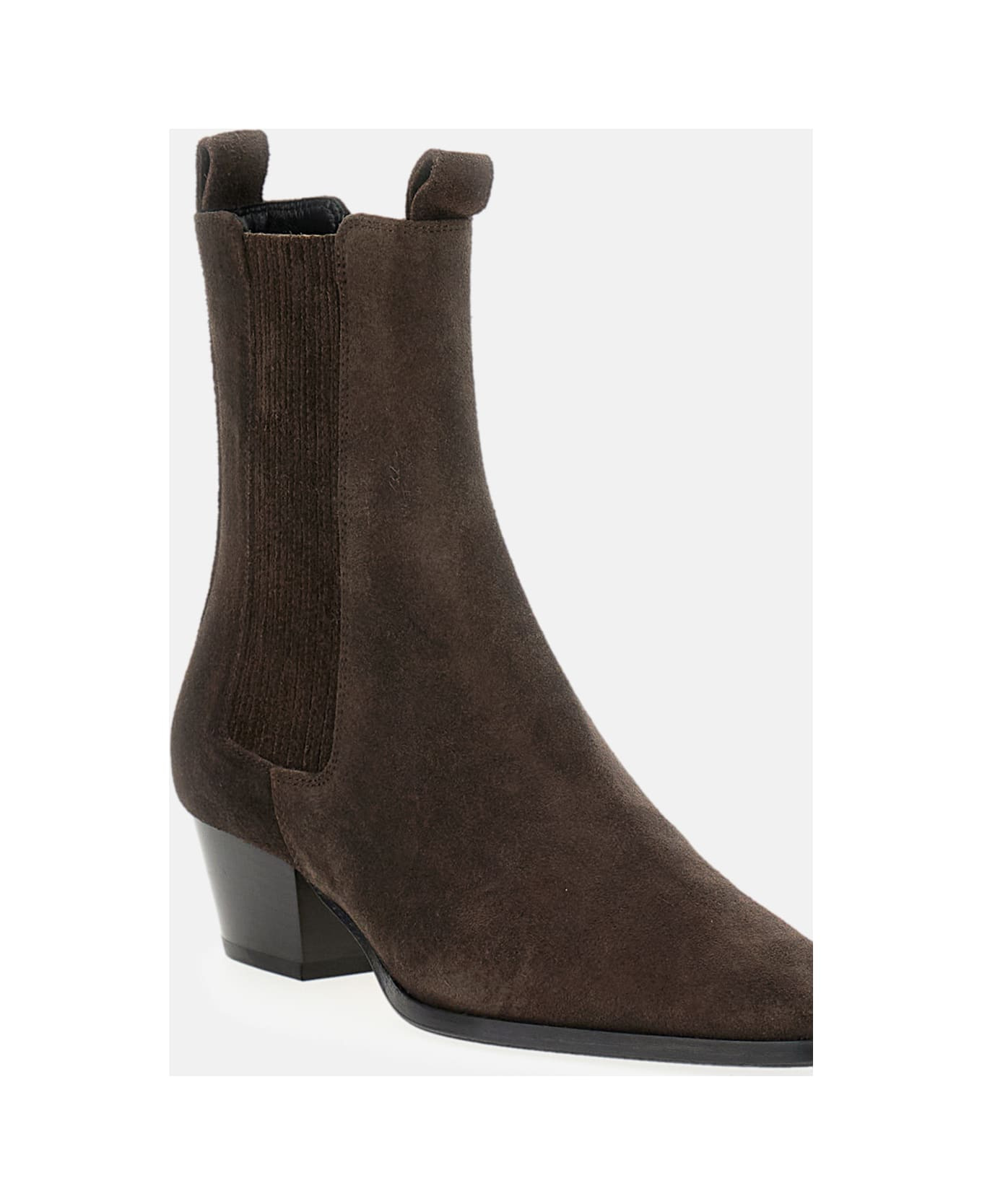 Agata Cow Suede Leather Moka - 4