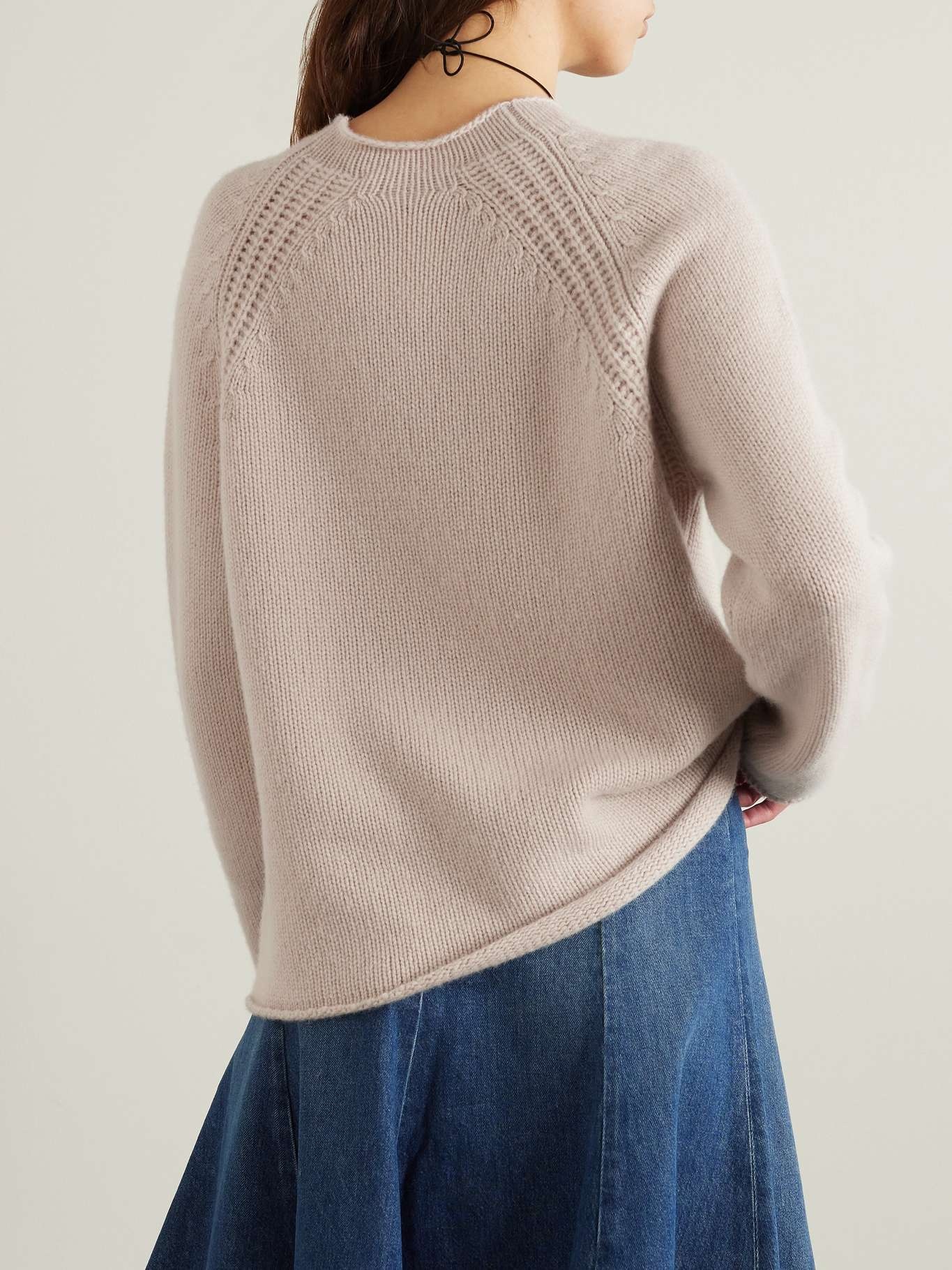 Pico cable-knit cashmere sweater - 3