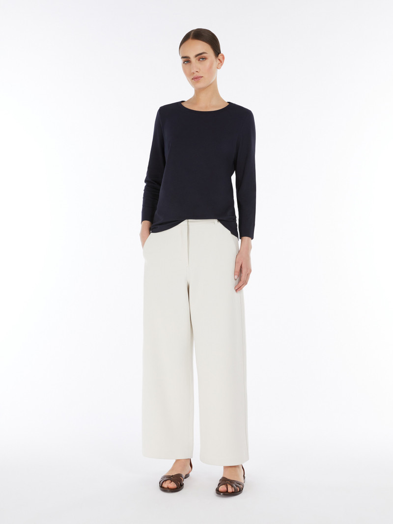 'S Max Mara DURATA Jersey boat-neck T-shirt outlook