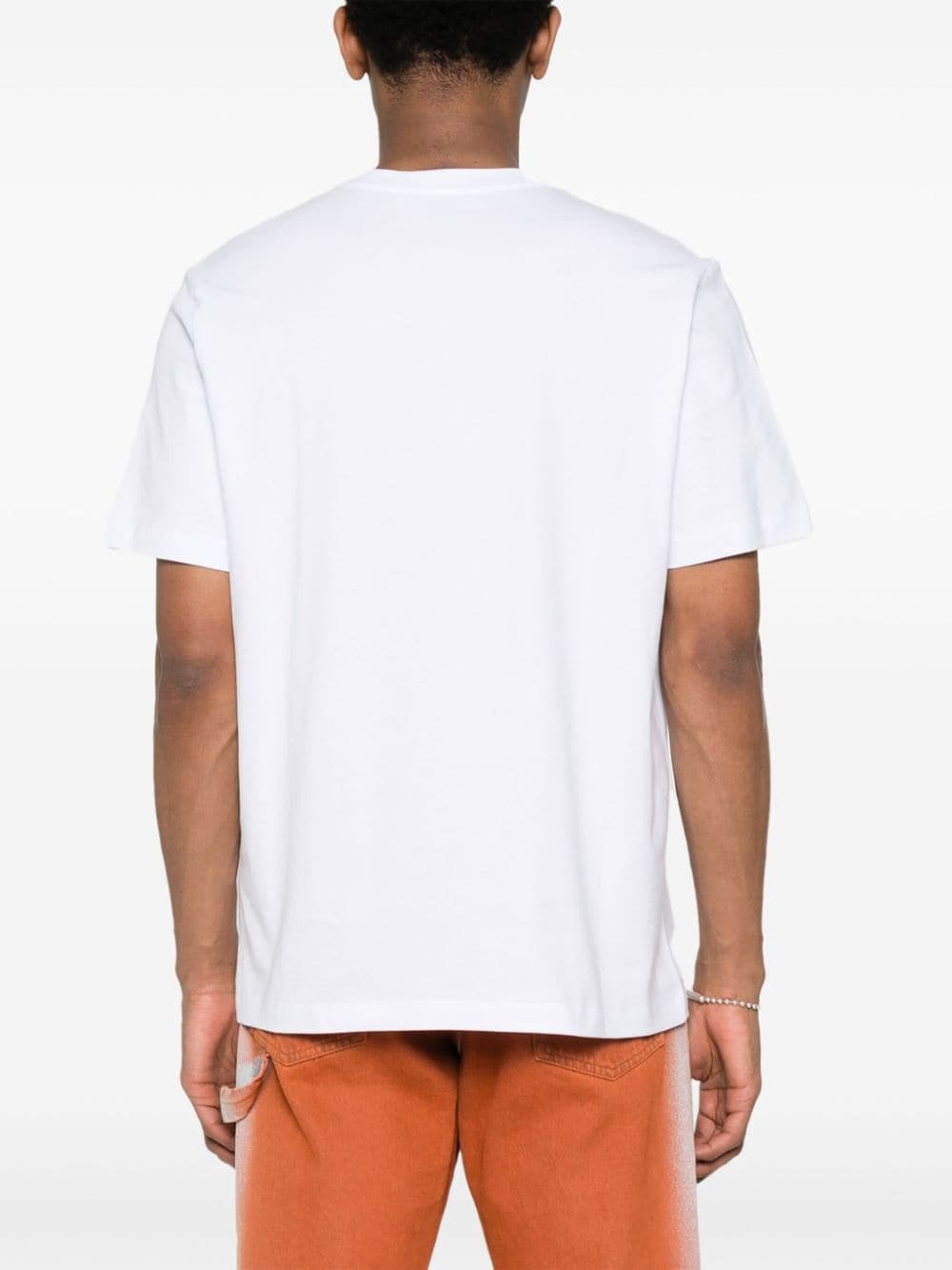 embroidered-logo cotton T-shirt - 4