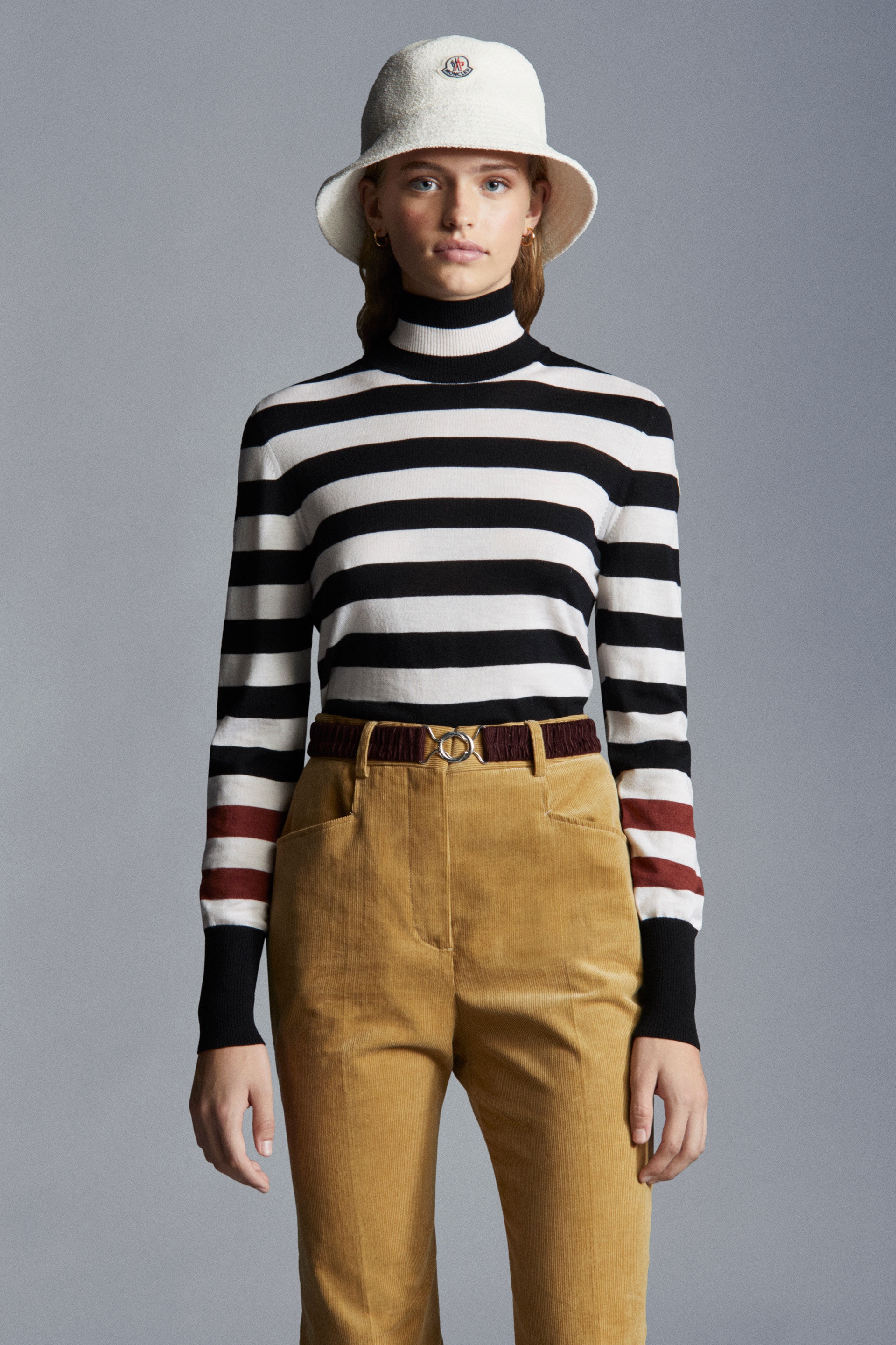 Striped Wool Turtleneck Sweater - 3