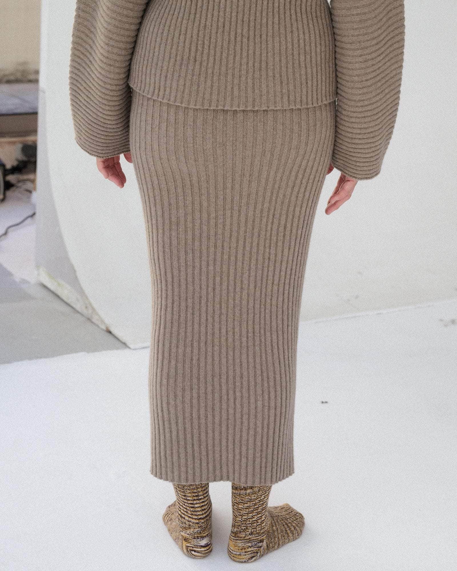 Kai Skirt - Recycled Cashmere Rib - 2