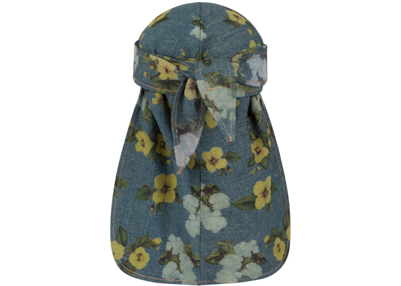 Denim Tears Cotton Fleur De-Lis Denim Durag Multicolor - 3