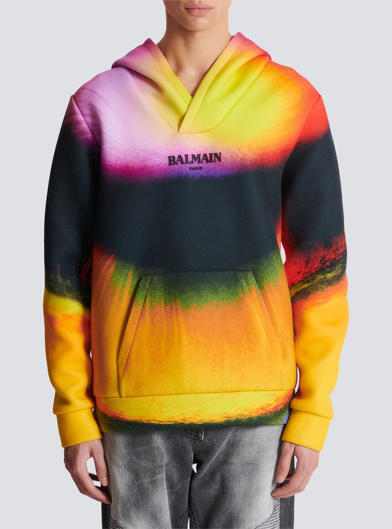 Neoprene hoodie with Ibby Njoya print 5