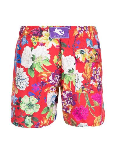 Etro floral-print swim shorts outlook