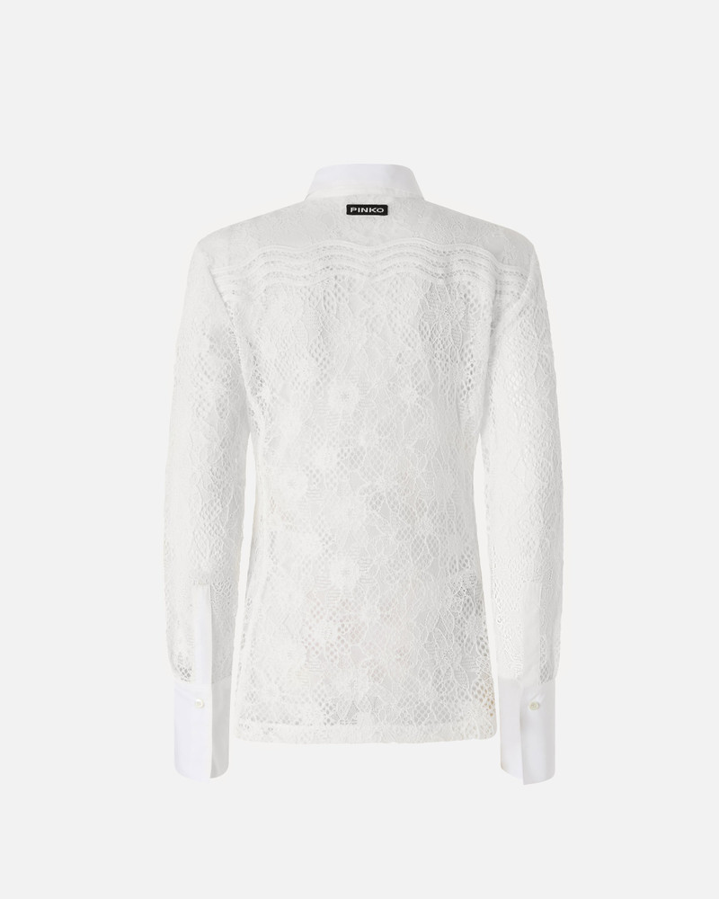 PINKO SHIRT IN TULLE AND LACE outlook