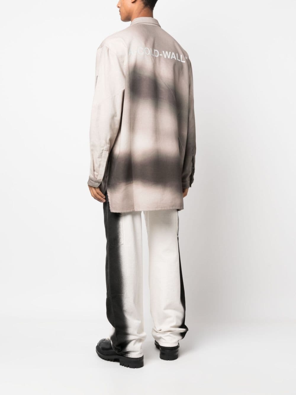 gradient-effect cotton shirt - 2