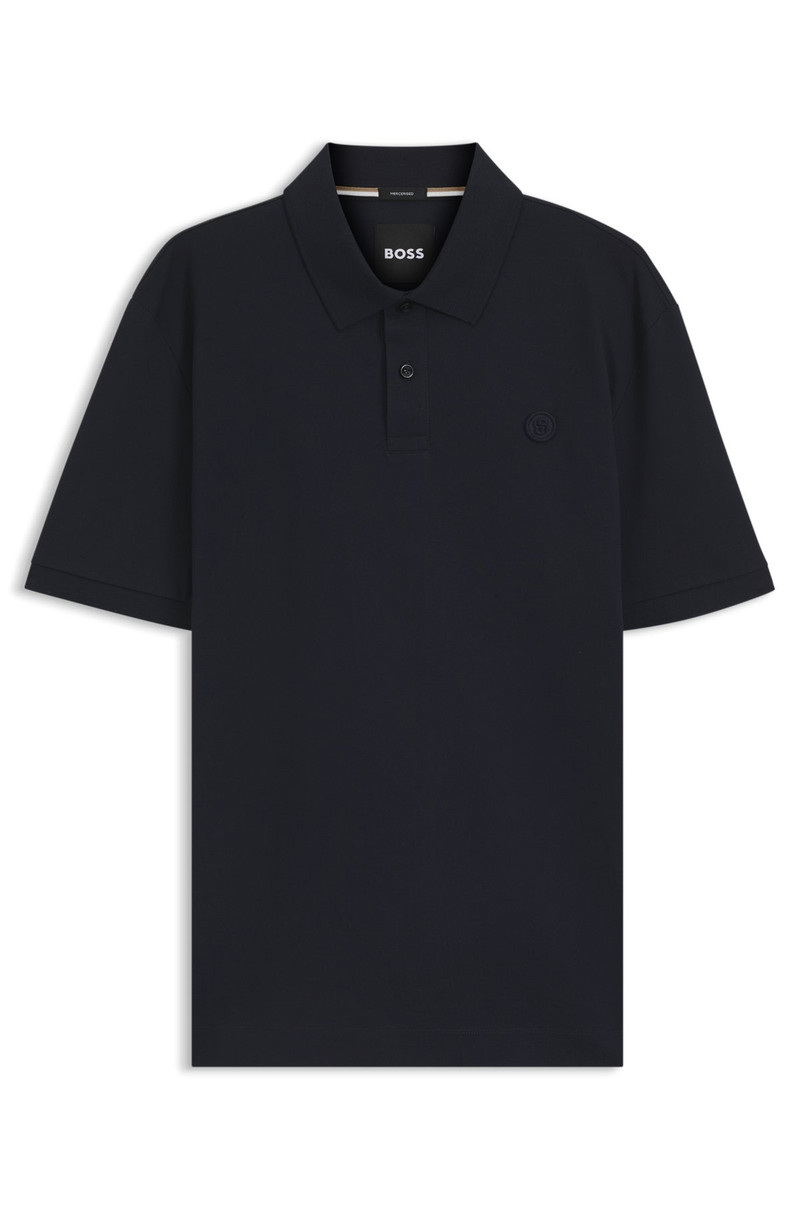 COTTON-PIQUÉ POLO SHIRT WITH DOUBLE B MONOGRAM 1