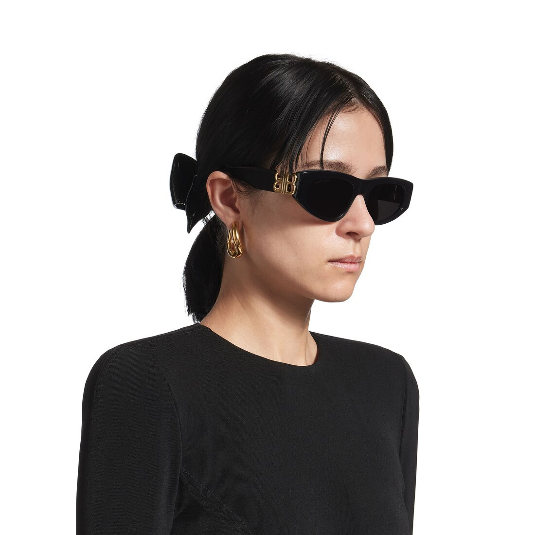 Women's Loop Earrings in Gold - 6