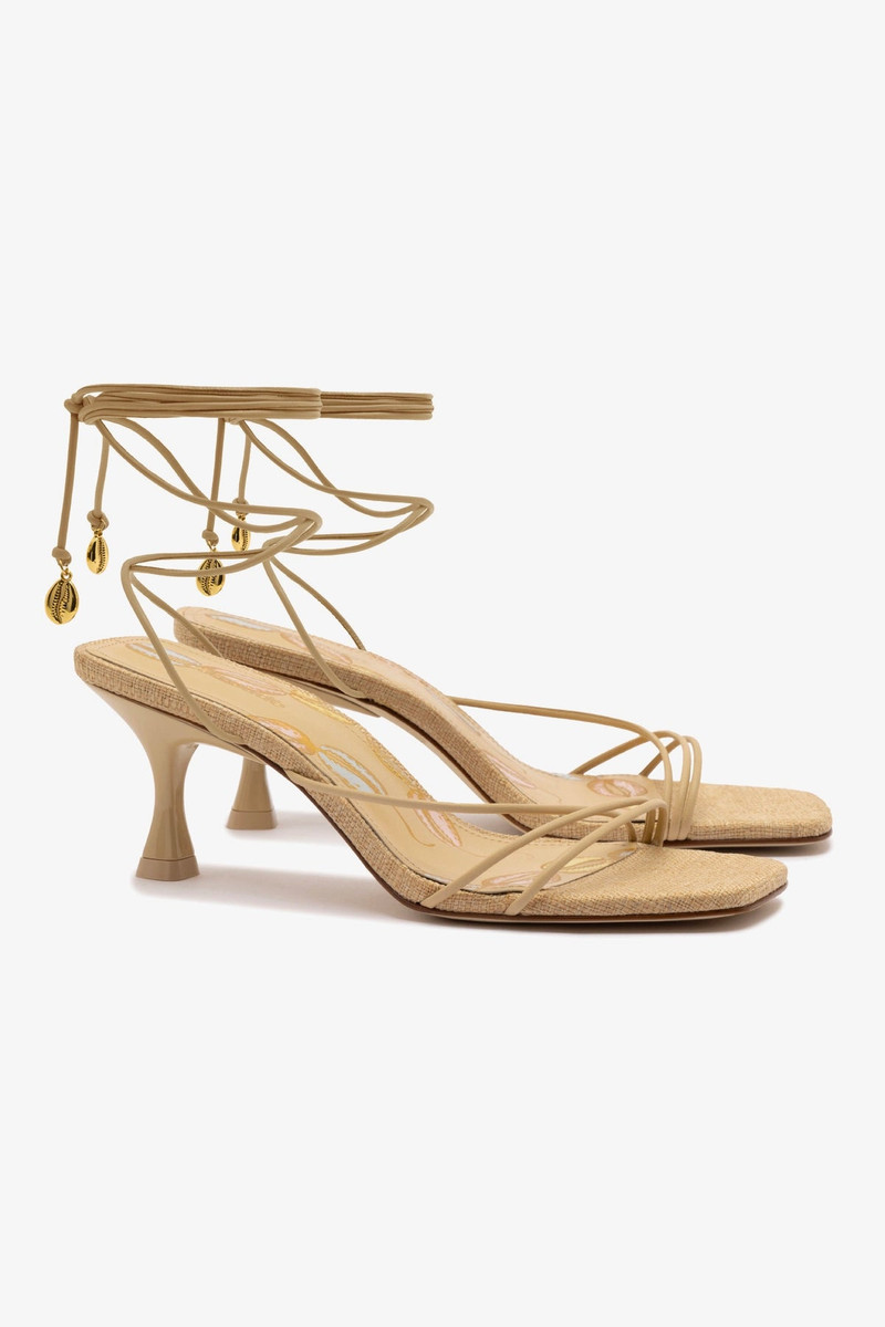 Nadia Sandal In Beige Leather 3