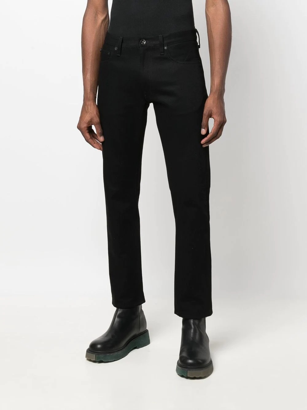 mid-rise slim fit jeans - 3