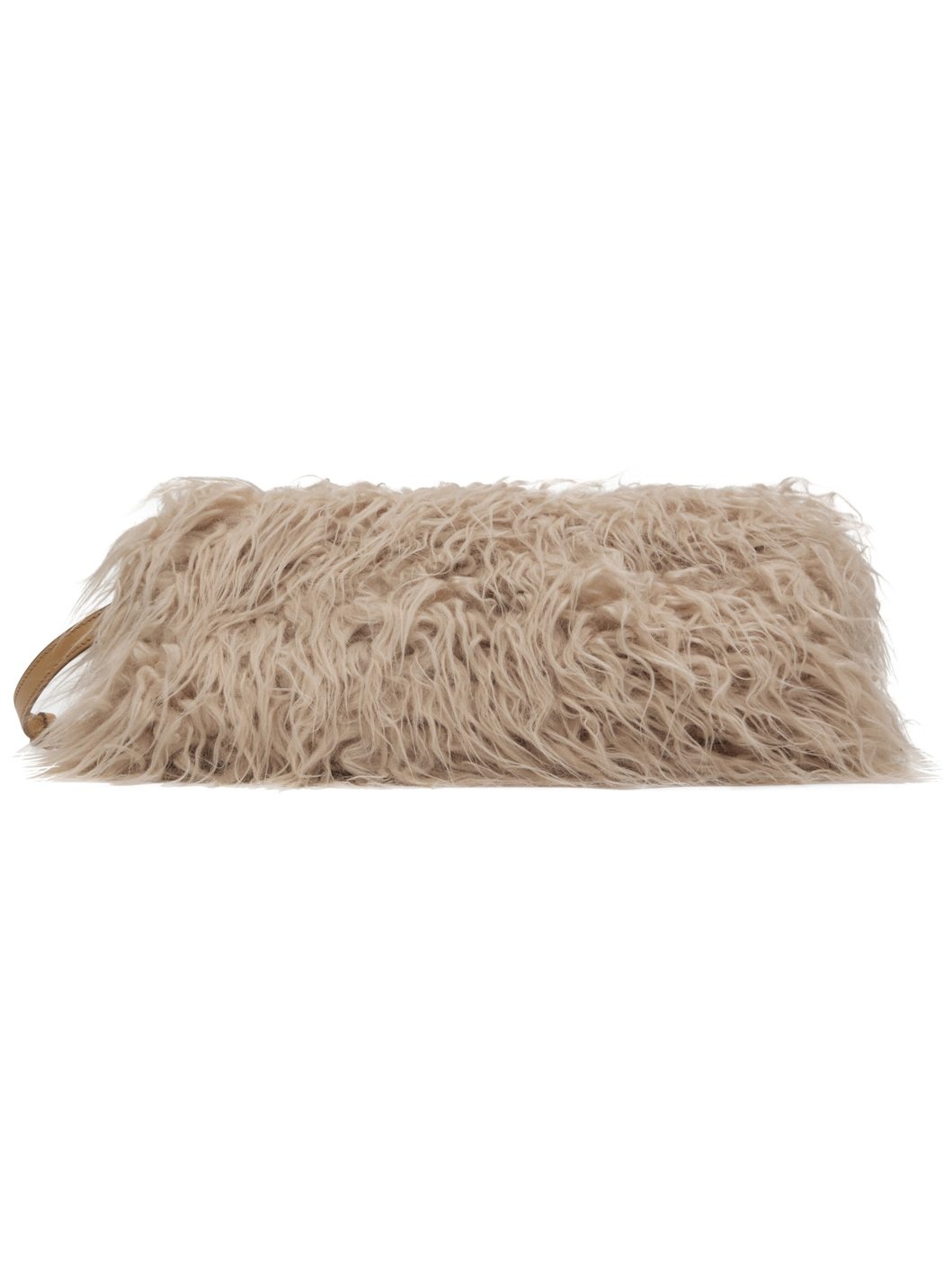 Beige Furry Clutch - 1