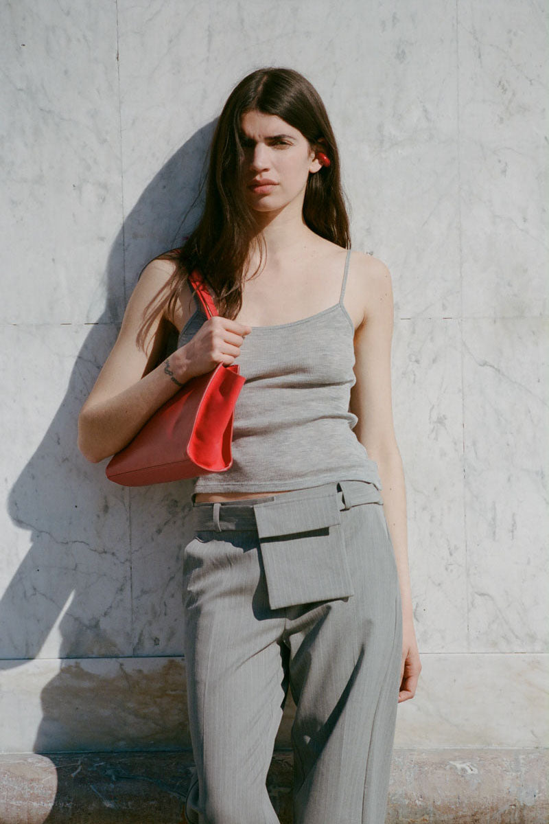 Carter Pocket Belt Pants - Grey Pinstripe - 6