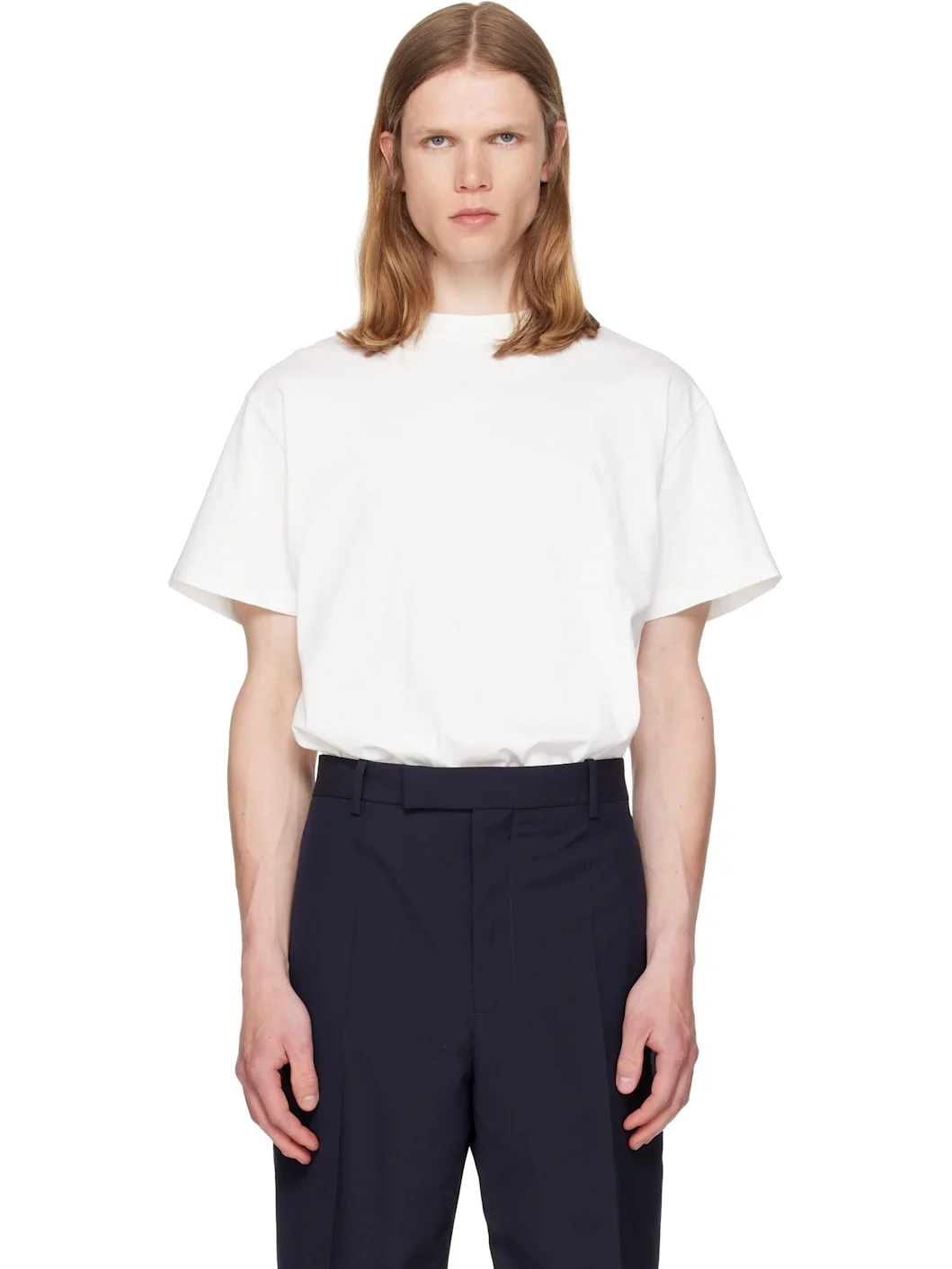 Three-Pack White Crew-Neck T-shirts - 1