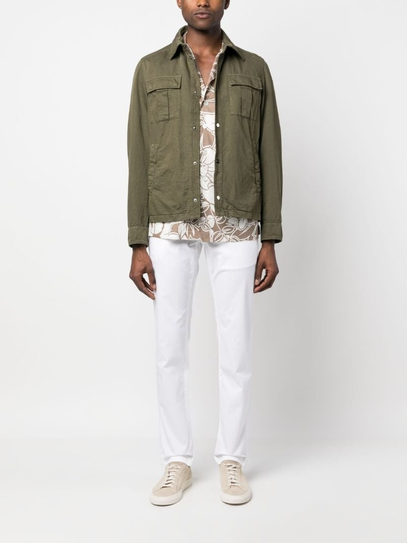 Herno cotton-blend button-up shirt outlook