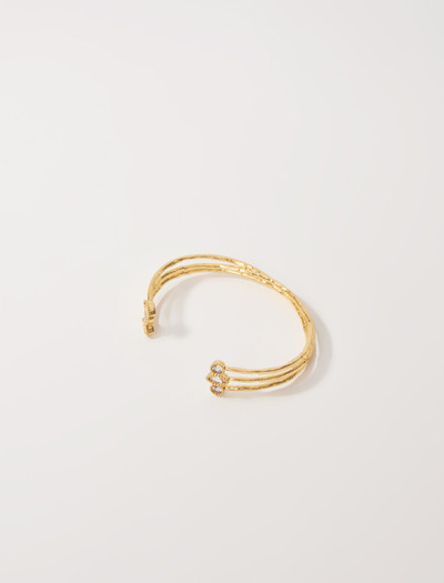 maje Gold-plated recycled brass bracelet outlook