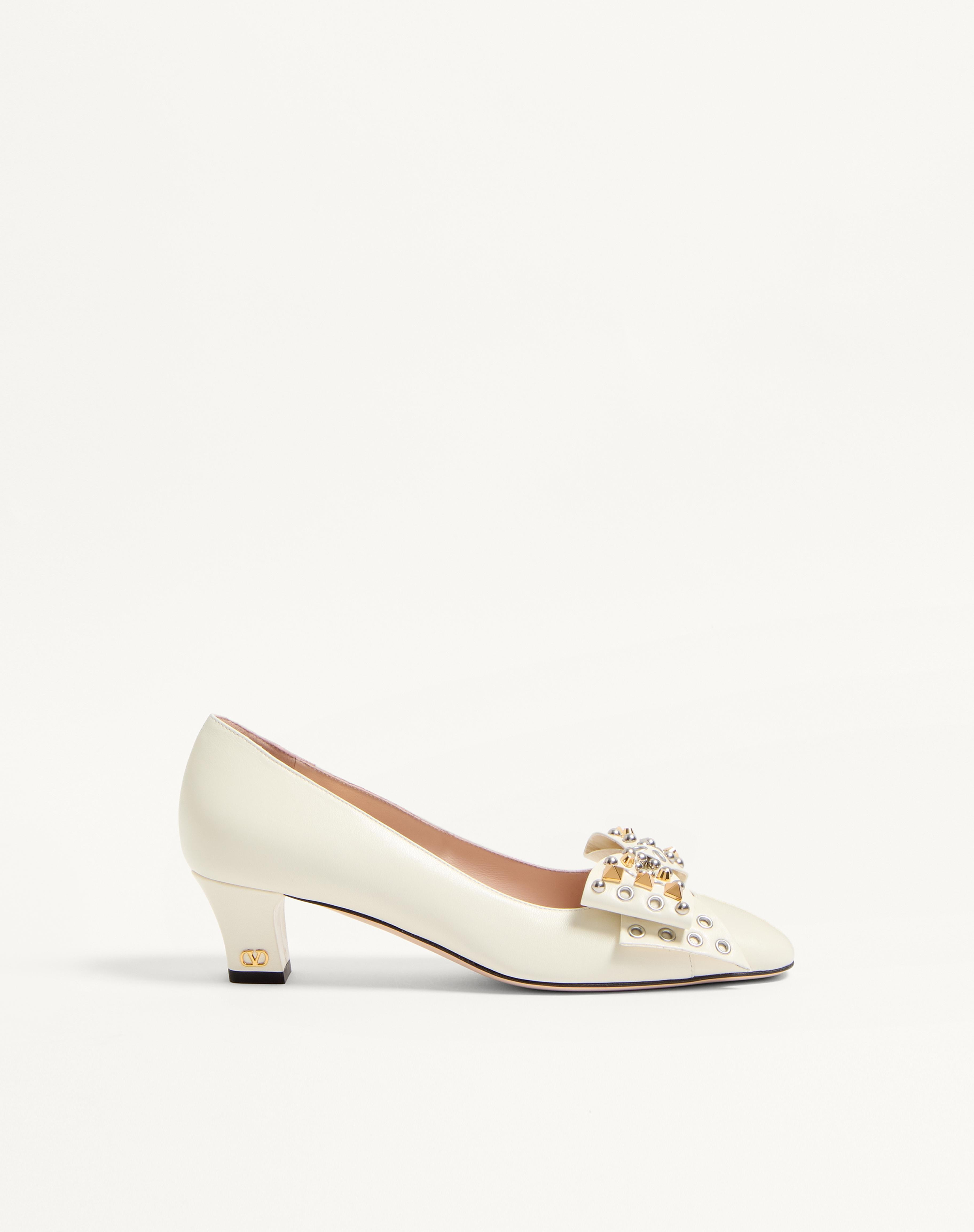 BOWOW PUMP IN KIDSKIN WITH STUDS 45MM - 1