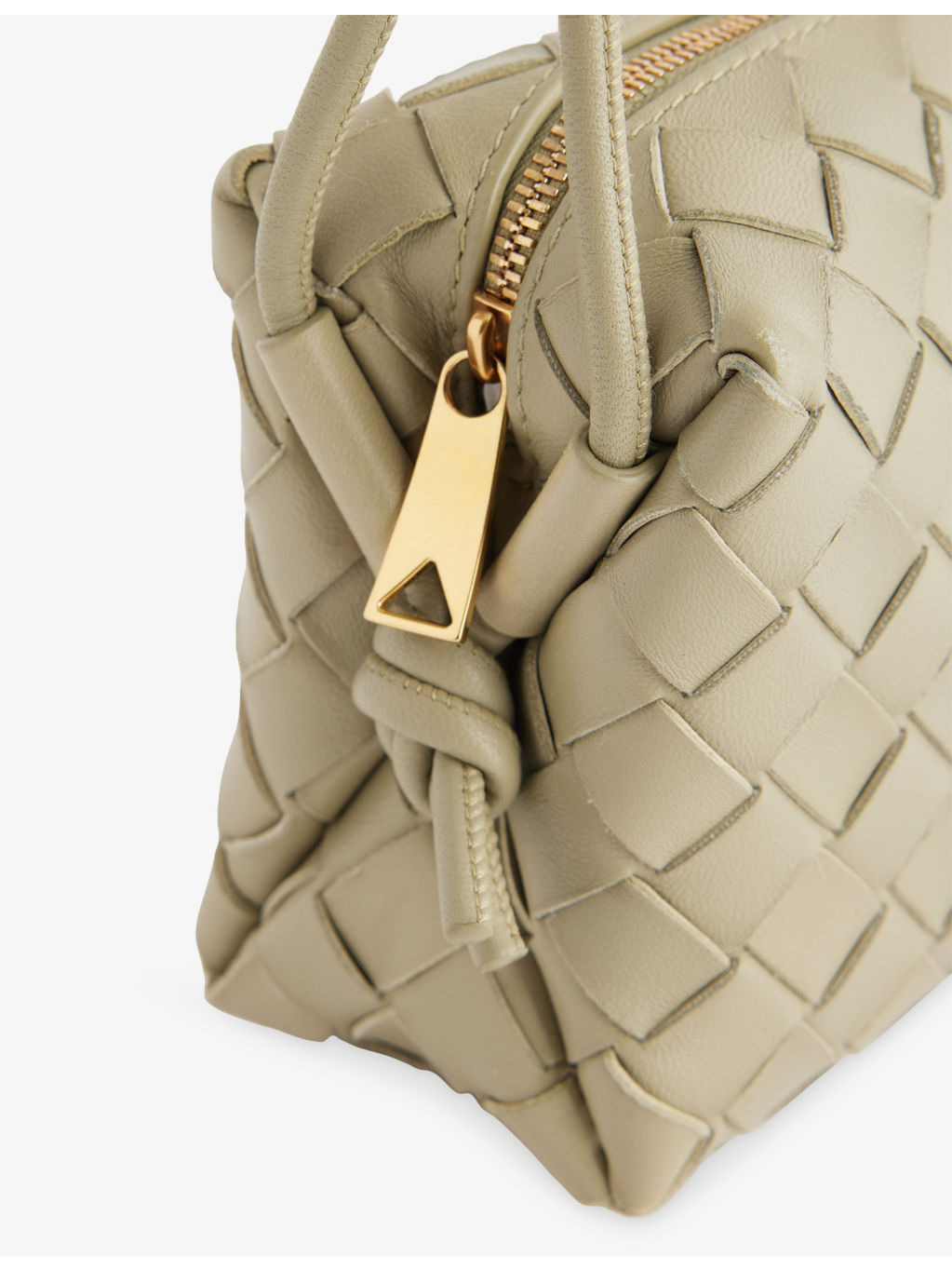 Loop mini intrecciato leather cross-body bag - 4