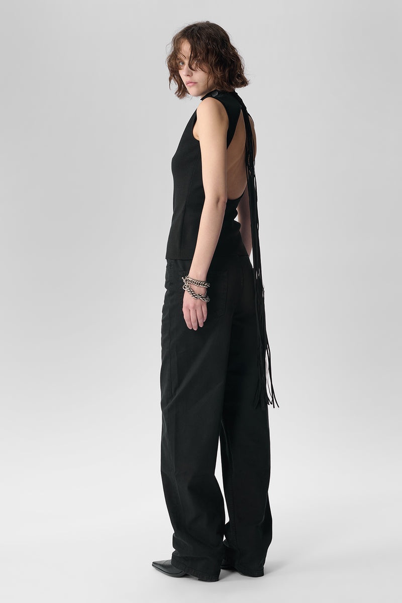 Bami High Waist Straight 5 Pockets Comfort Denim - 4