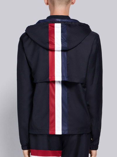 Thom Browne Center-Back Stripe Wool Hoodie outlook