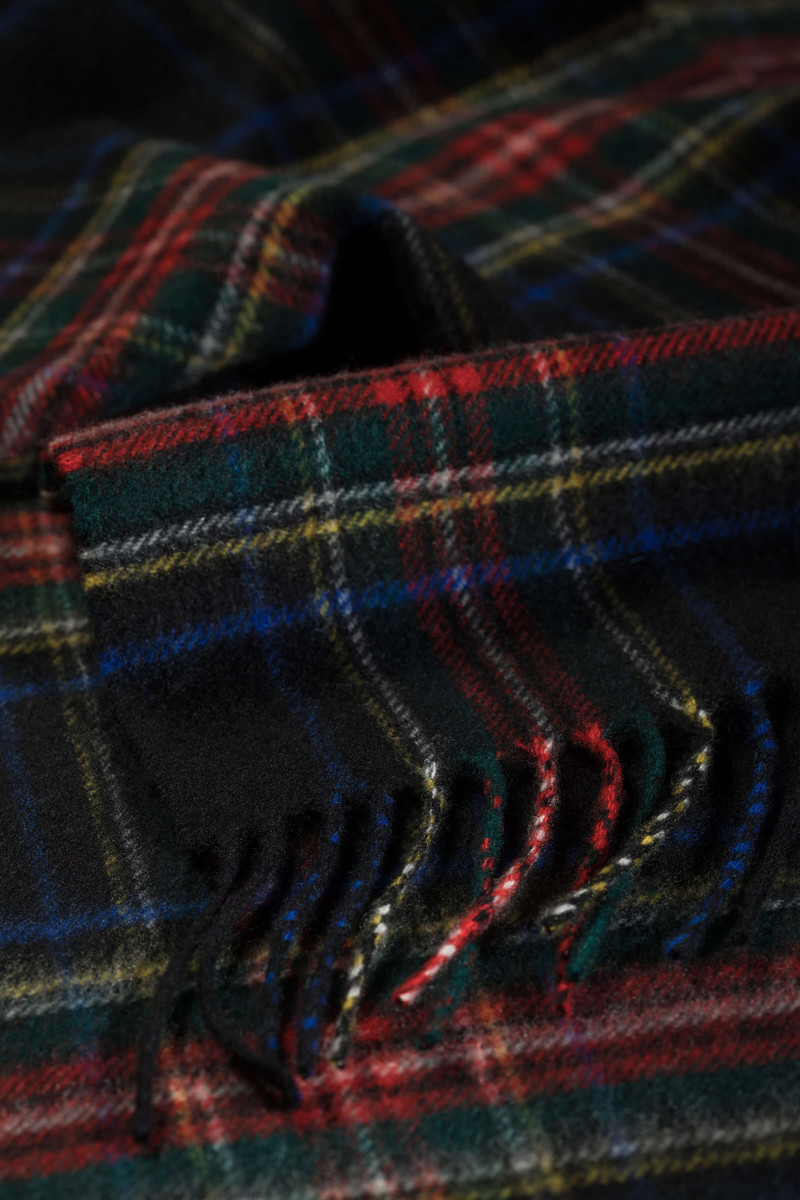 Johnstons of Elgin Tartan Cashmere Stole outlook