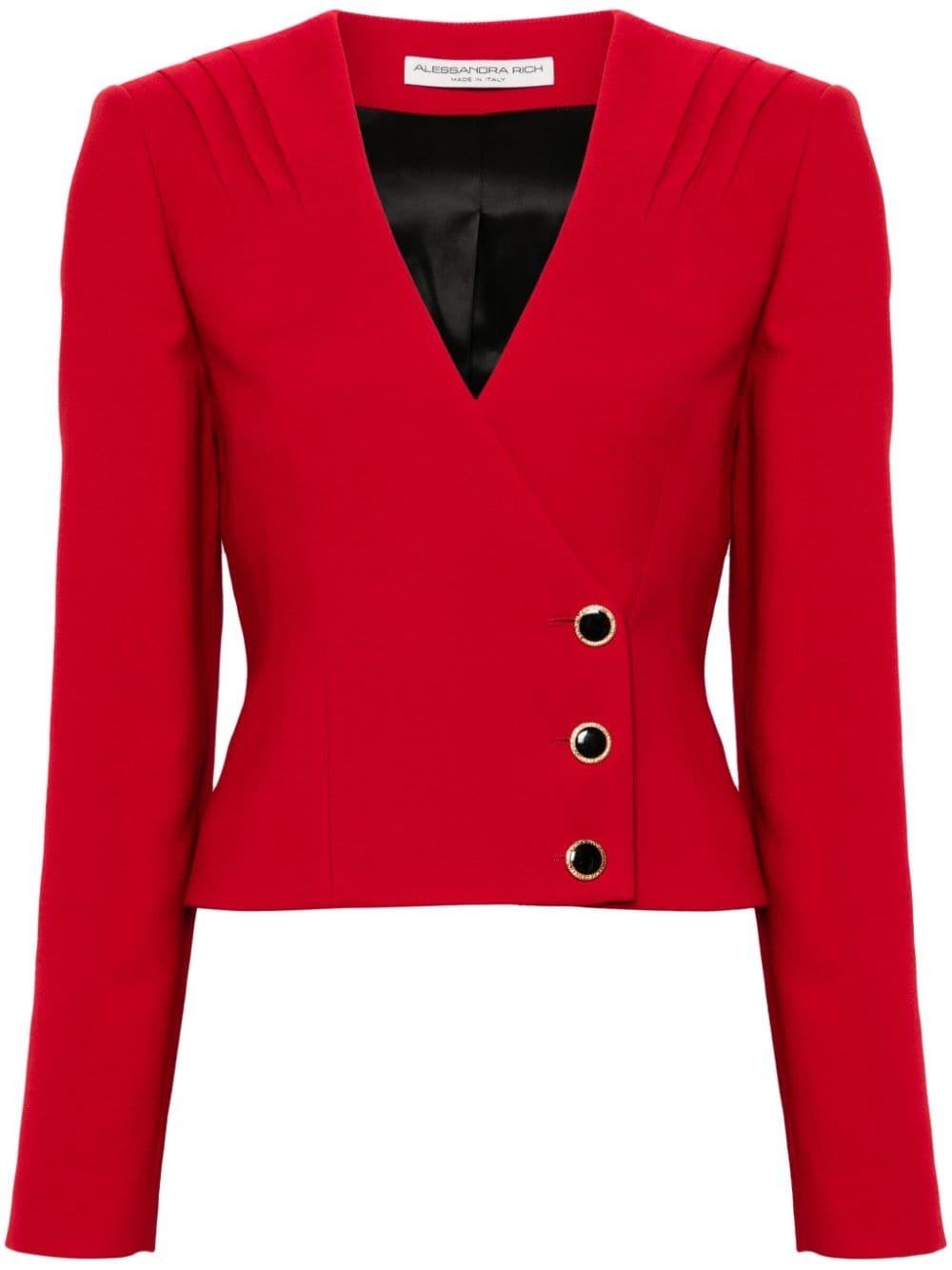 single-breasted wool blazer - 1