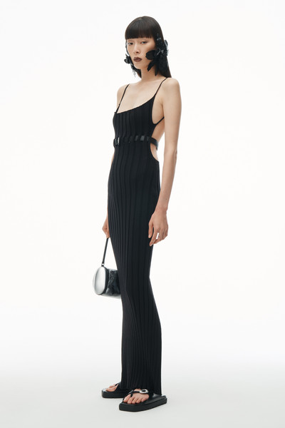 Alexander Wang RIBBED TANK DRESS WITH LEATHER BELT outlook