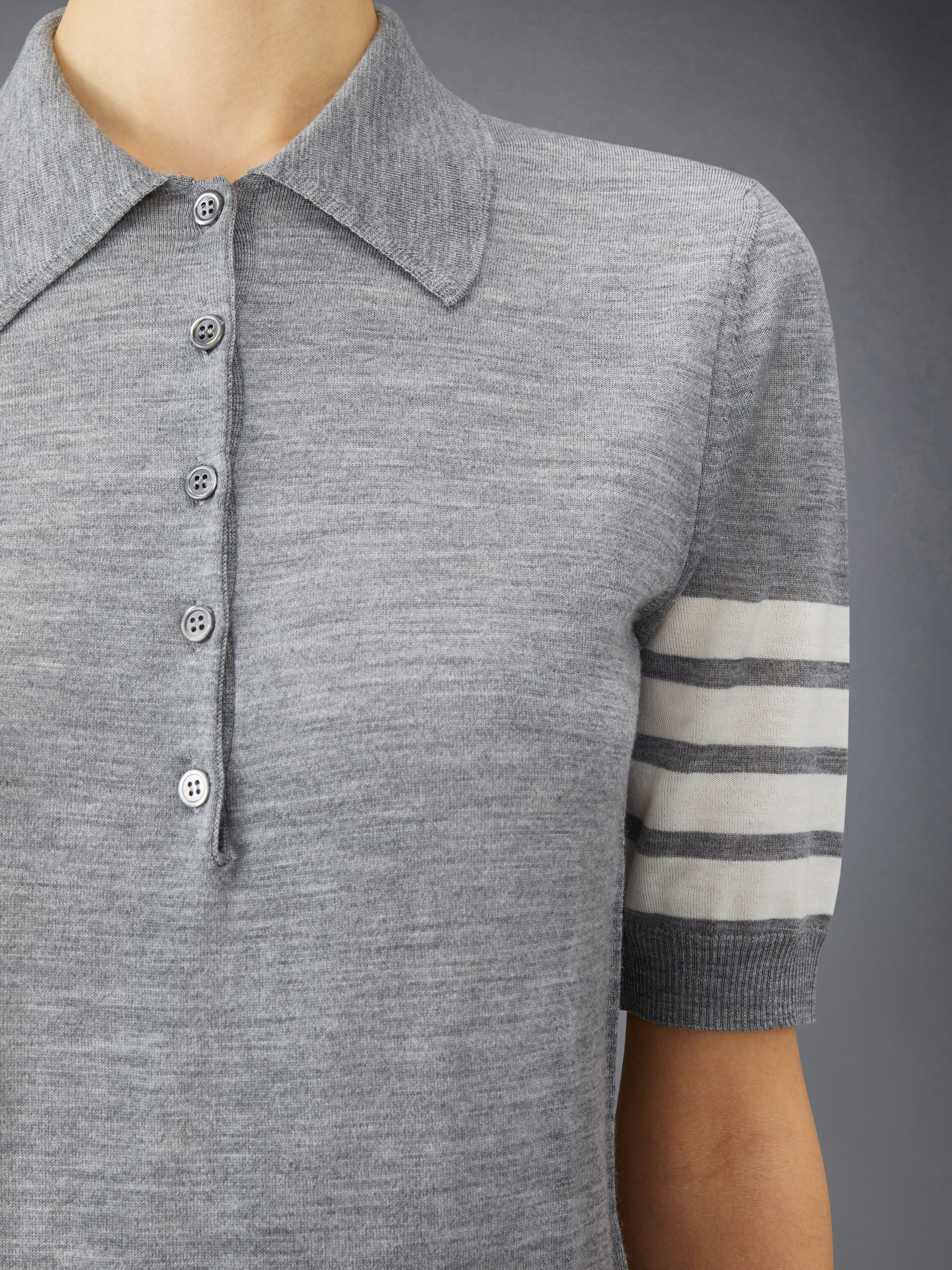 Wool 4-Bar Relaxed Polo - 6