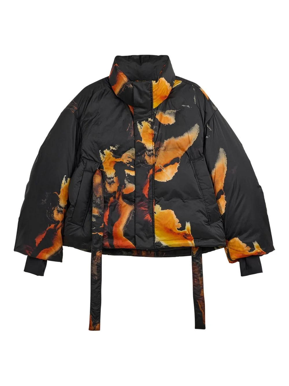 printed puffer jacket - 1