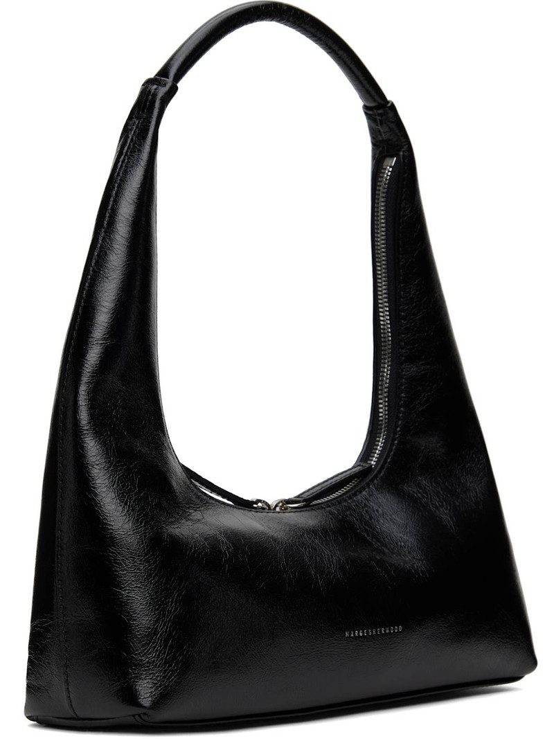 MARGESHERWOOD Black Integrated Strap Shoulder Bag outlook
