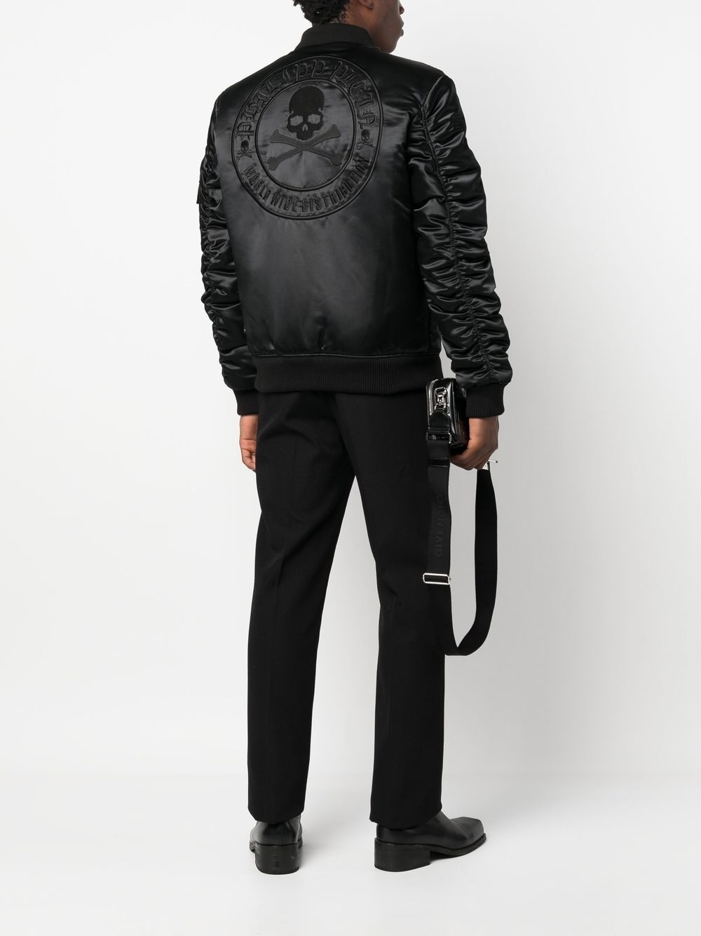 Skull Bones padded bomber jacket - 2