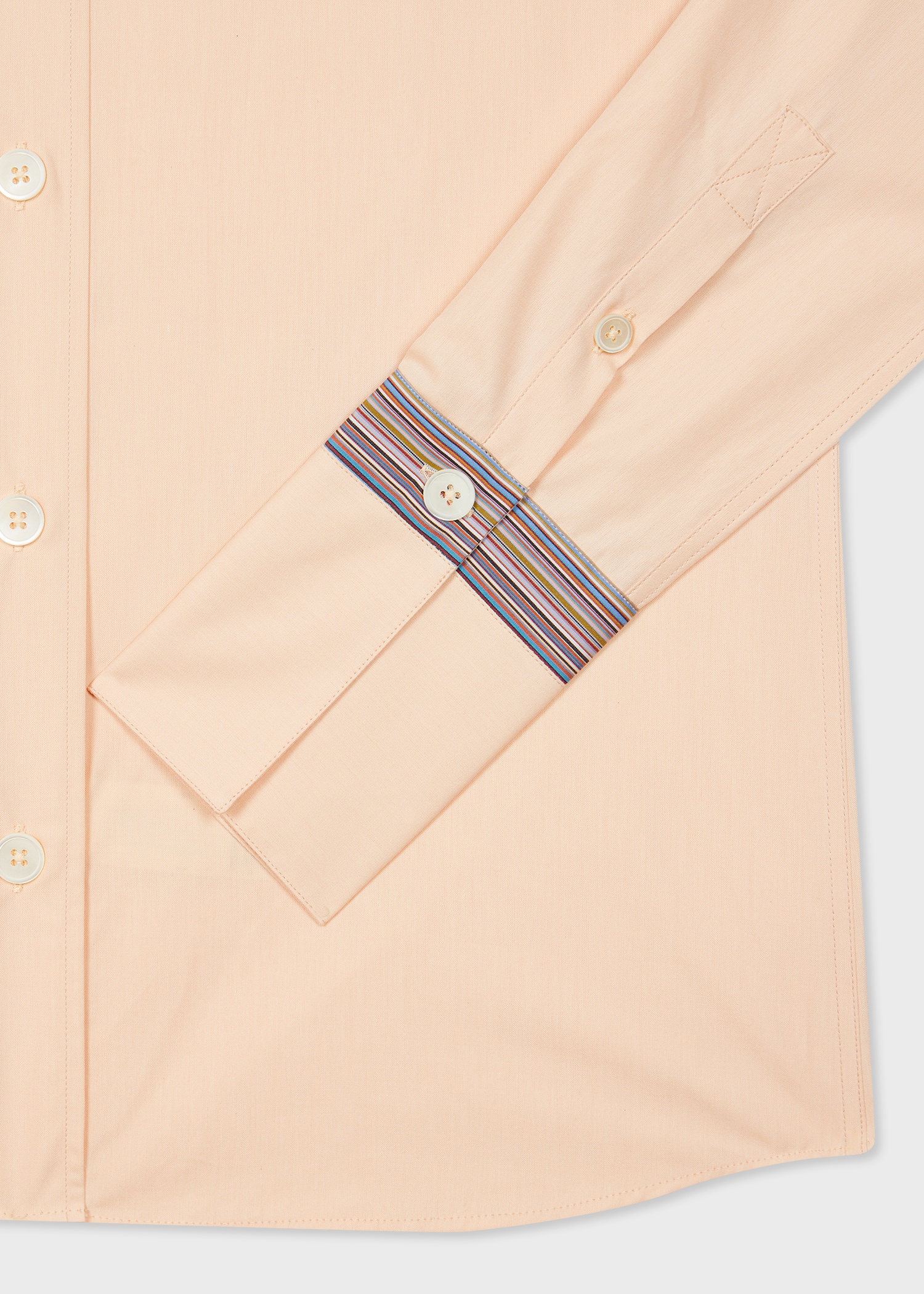 Women's Light Pink 'Signature Stripe' Cuff Shirt - 2