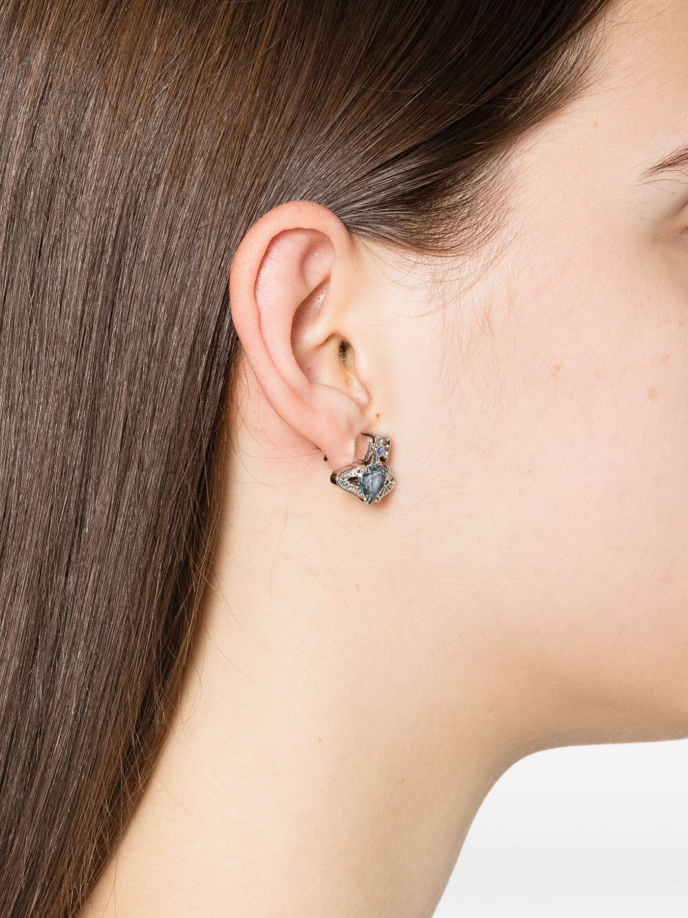 heart-shaped-stone earrings - 2