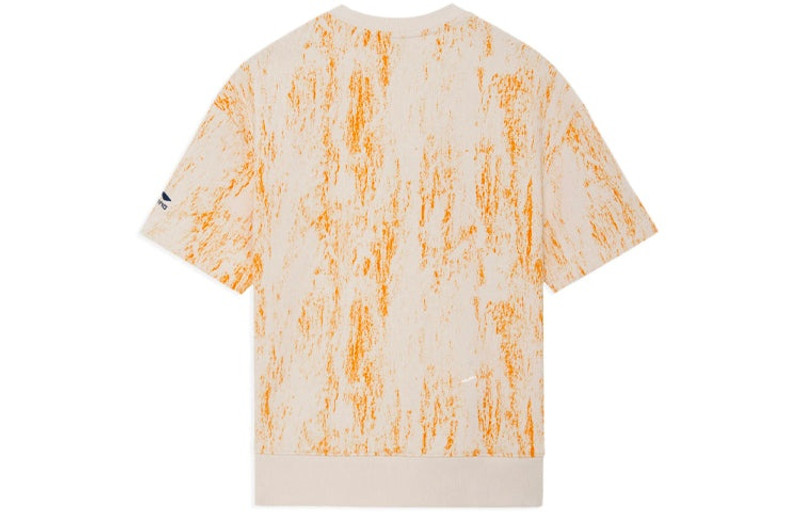 Li-Ning Li-Ning Sports Casual T-Shirt 'Orange White' AAES007-2 outlook