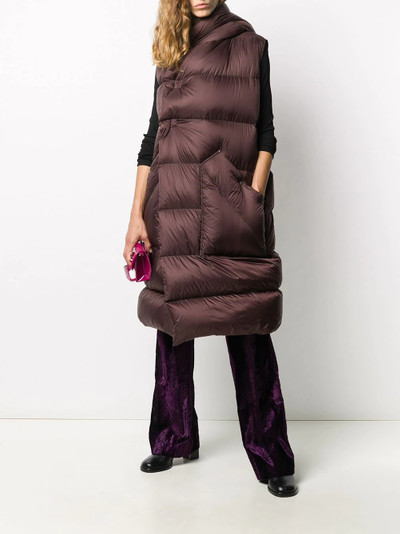 Rick Owens sleeveless puffer jacket outlook