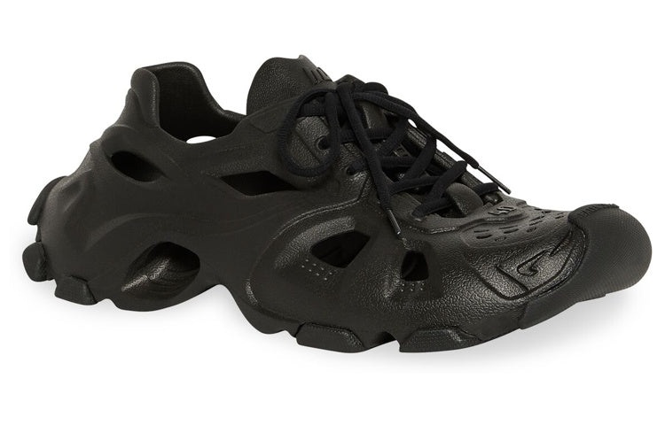 Balenciaga HD Lace Up Cut Out Sneakers 'Black' 702421W3CES1000 - 2