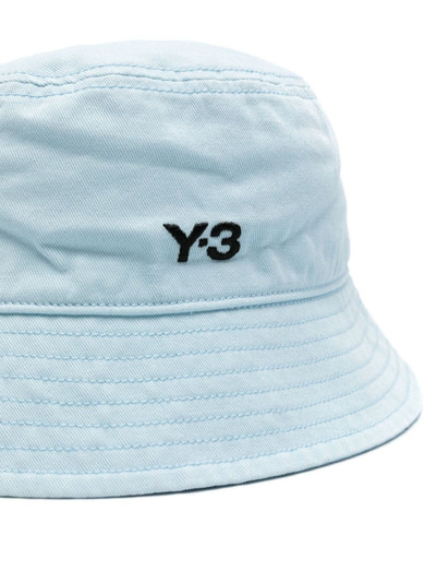 Y-3 embroidered-logo cotton bucket hat outlook