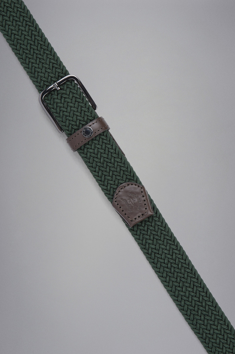 Paul & Shark LEATHER TRIMMED WOVEN ELASTIC BELT outlook