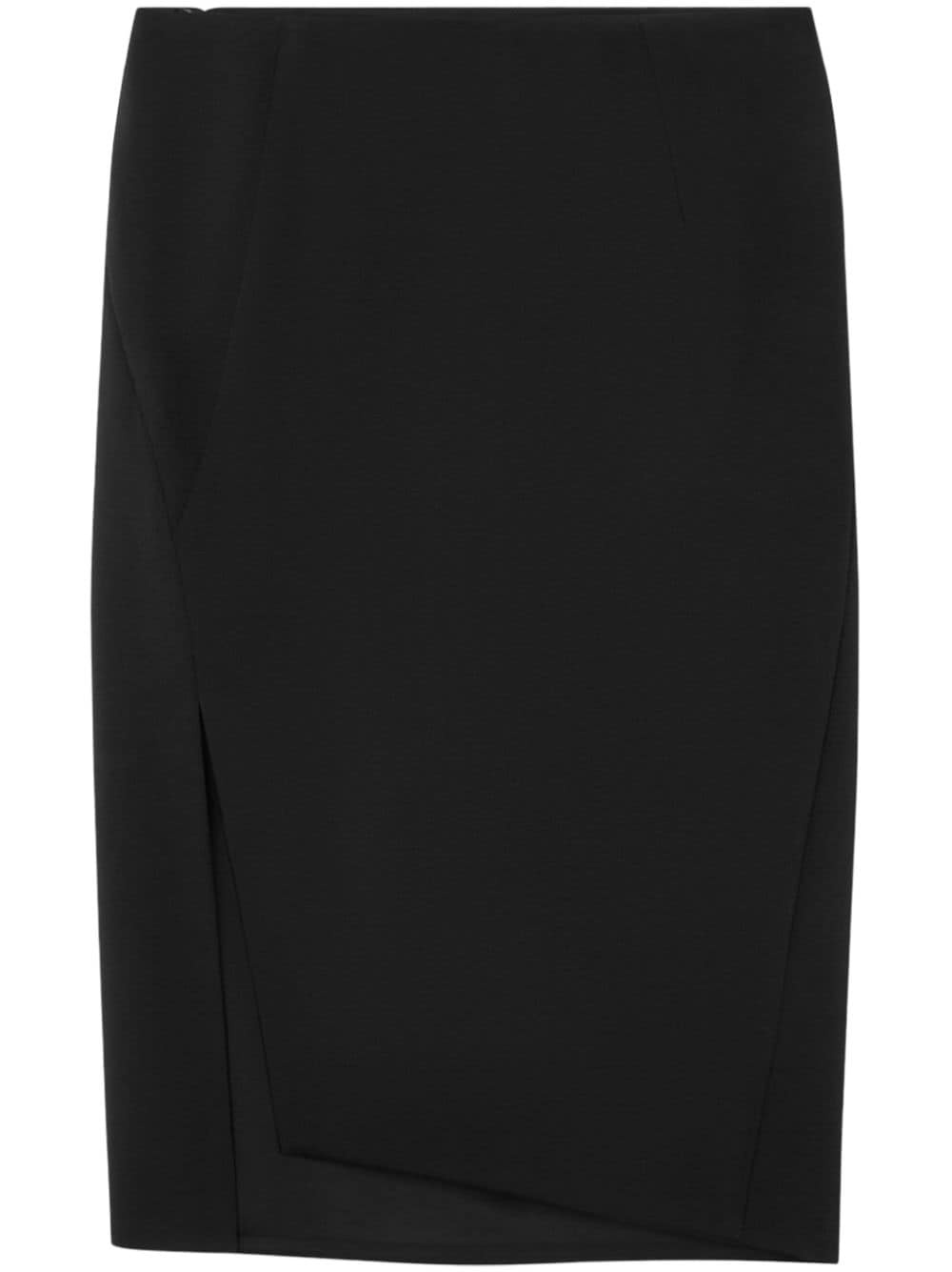 asymmetric pencil skirt - 1