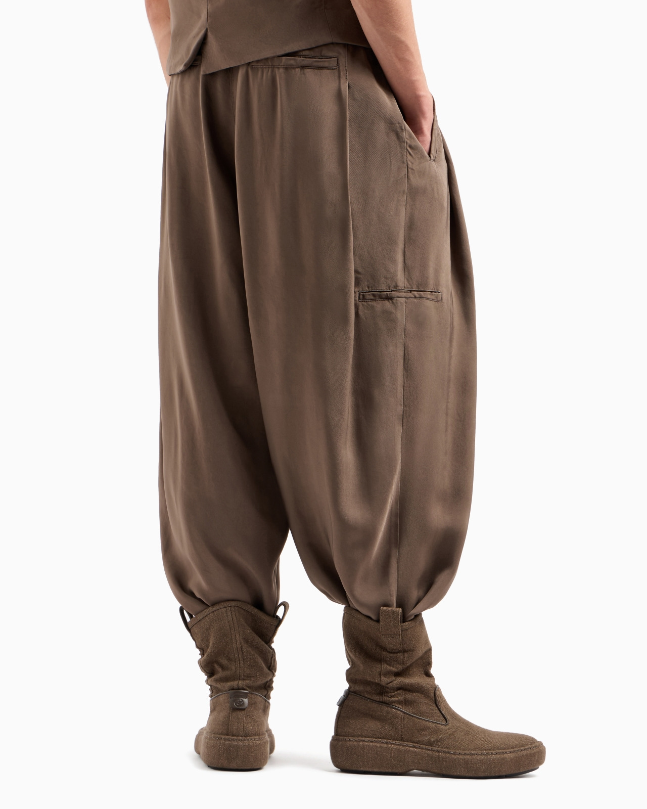 WIDE-LEG VISCOSE TROUSERS - 3