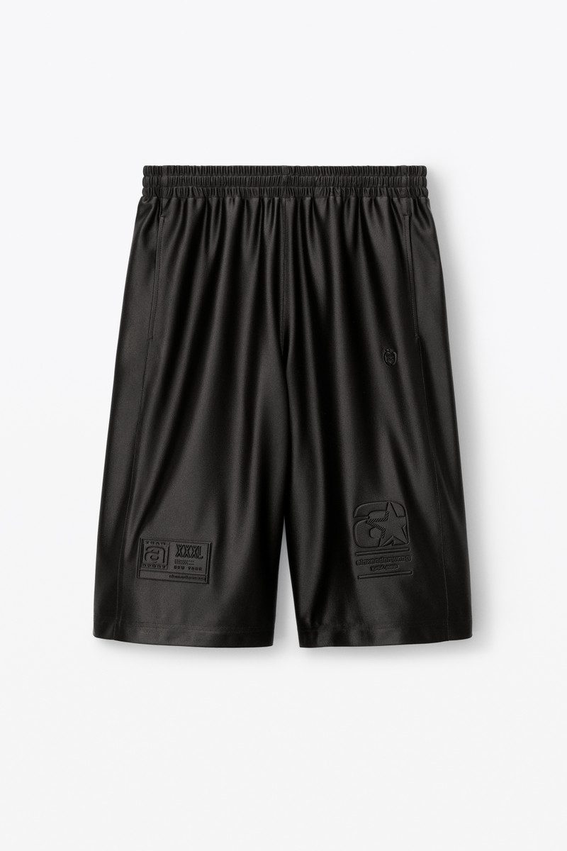BASKETBALL SHORTS IN SATIN FAILLE JERSEY 1