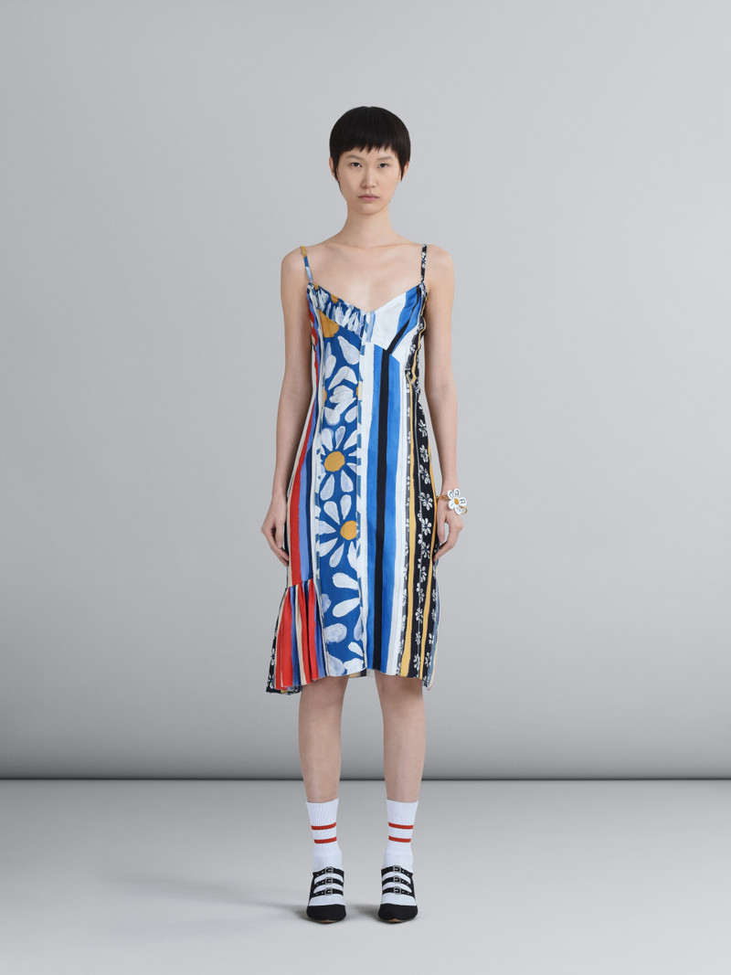 Marni HORIZONS PRINT JACQUARD VISCOSE DRESS outlook