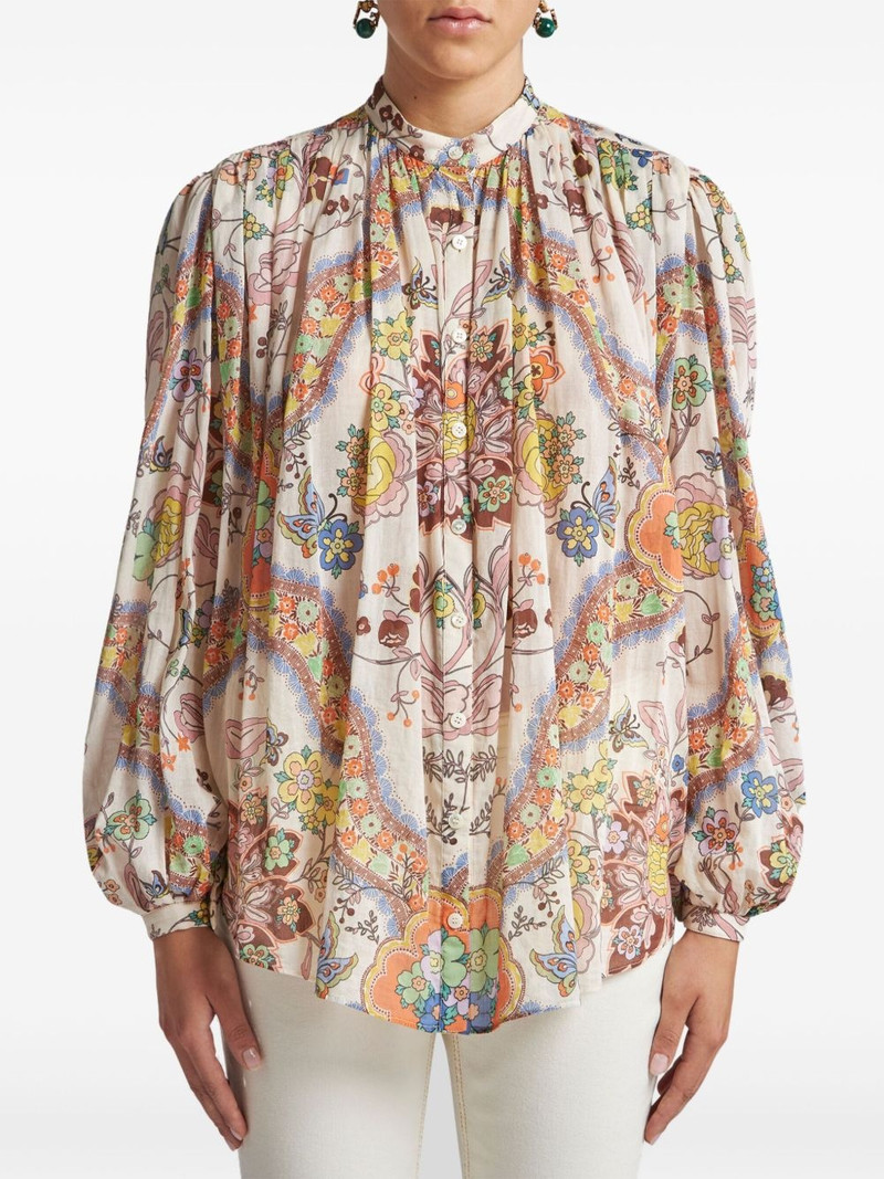 Etro cotton pleated shirt outlook
