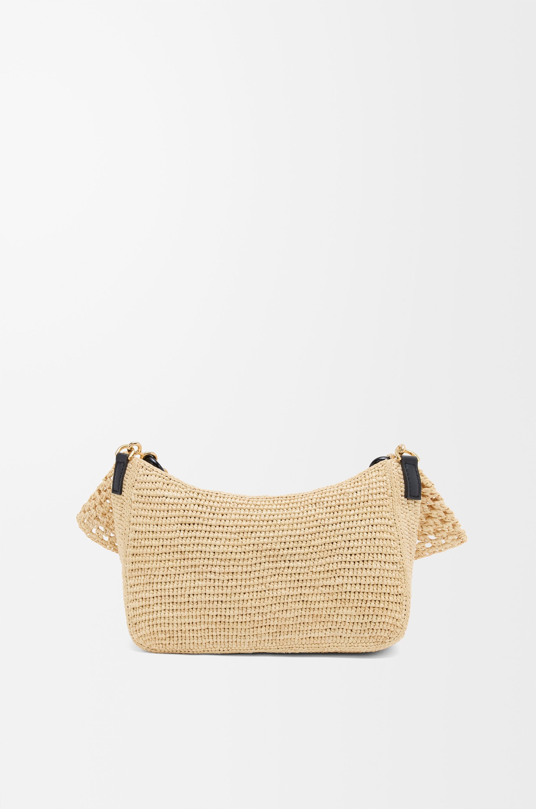 Medium Ola bag in raffia and calfskin - 7