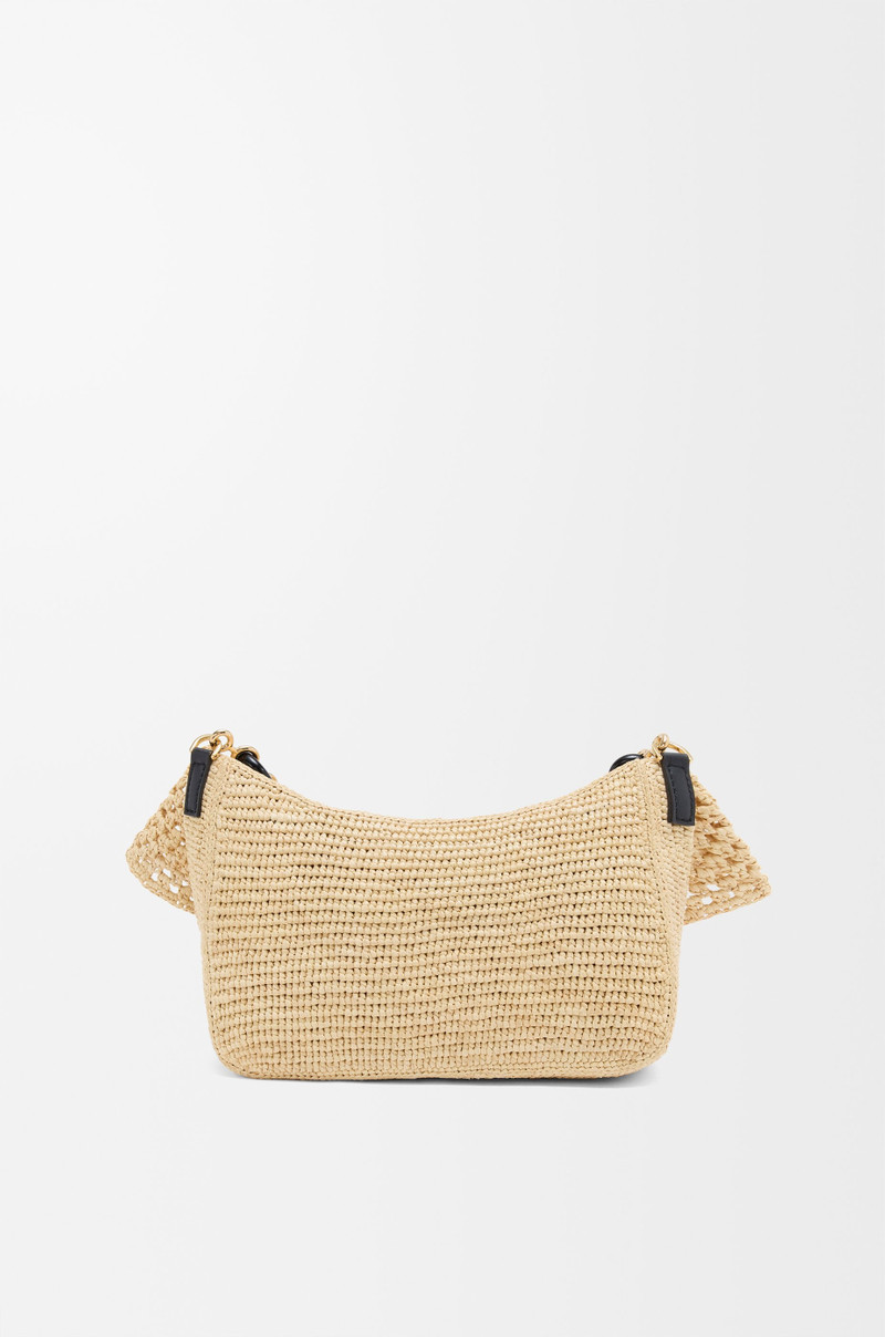 Medium Ola bag in raffia and calfskin 7
