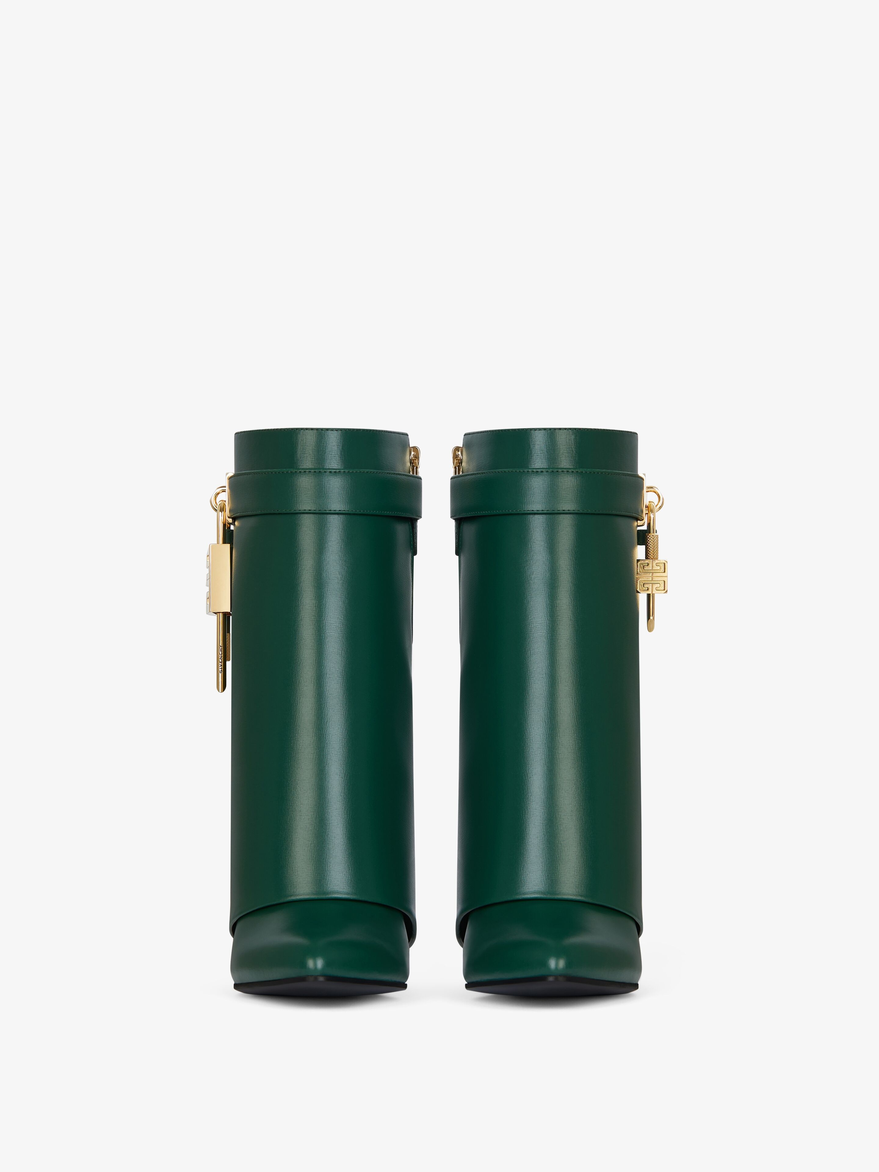 SHARK LOCK ANKLE BOOTS IN LEATHER - 2