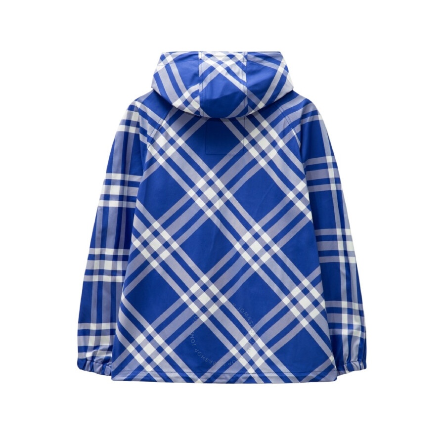 Burberry Check-Pattern Hooded Zip-Up Polyamide Jacket - 2