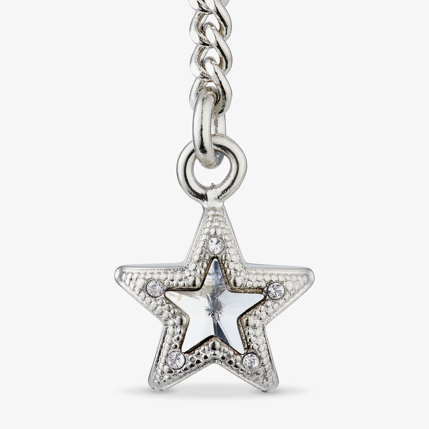 Jc Star Drop Earring
Silver-Finish Metal Crystal Star Drop Earrings - 6