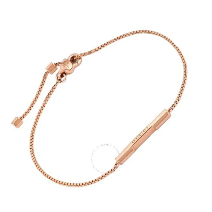 Link to Love Bracelet with 'Gucci' Bar in Rose Gold - 1